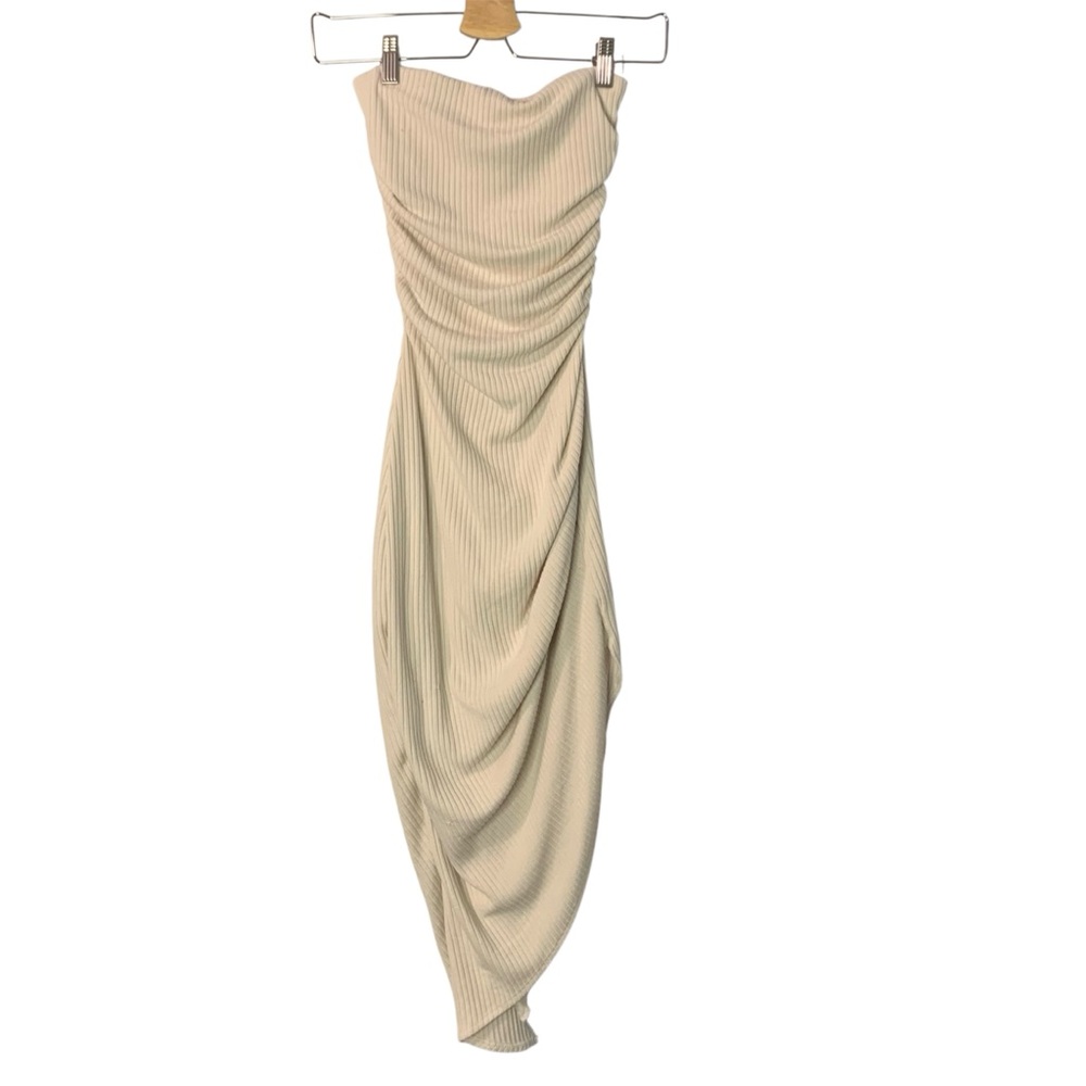 WINDSOR cream strapless dress